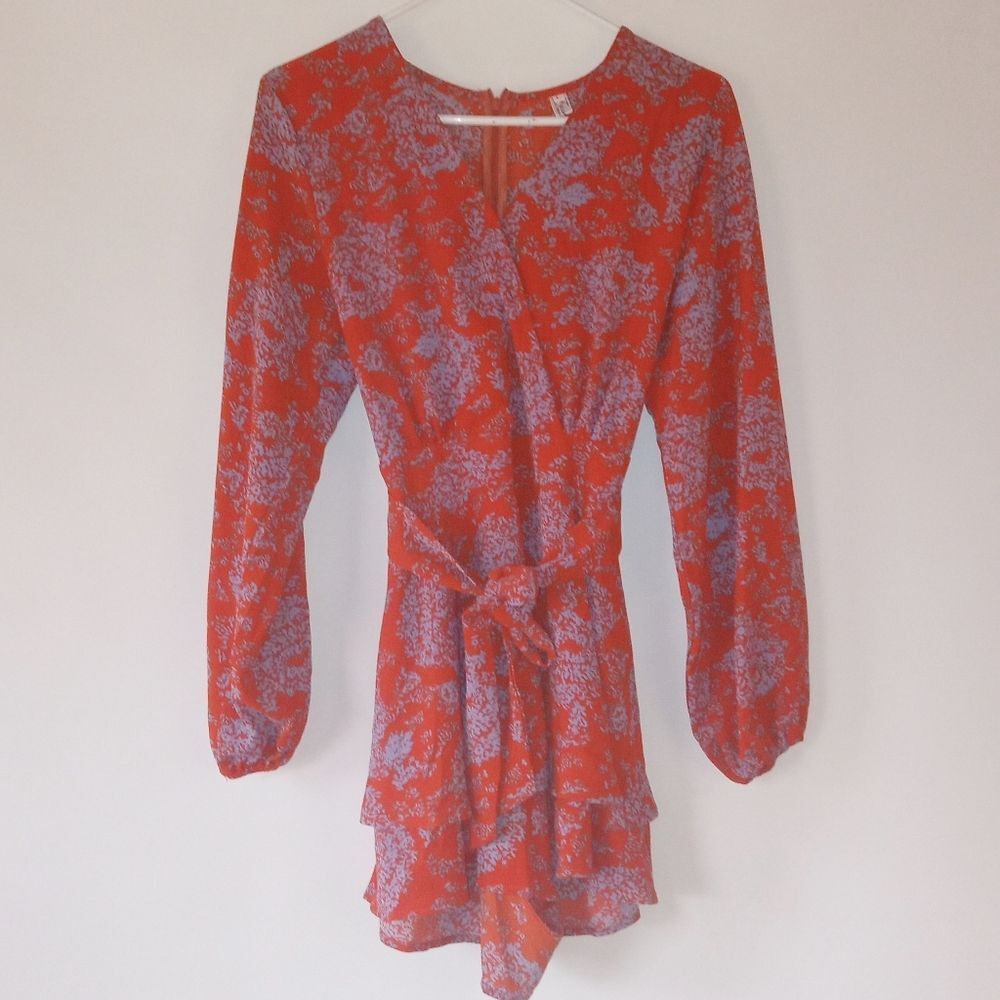 Floral Ruffled Romper - Picture 1 of 3
